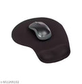 Stealth Black XL Mouse Pad with Wrist Rest – Gaming & Office Use